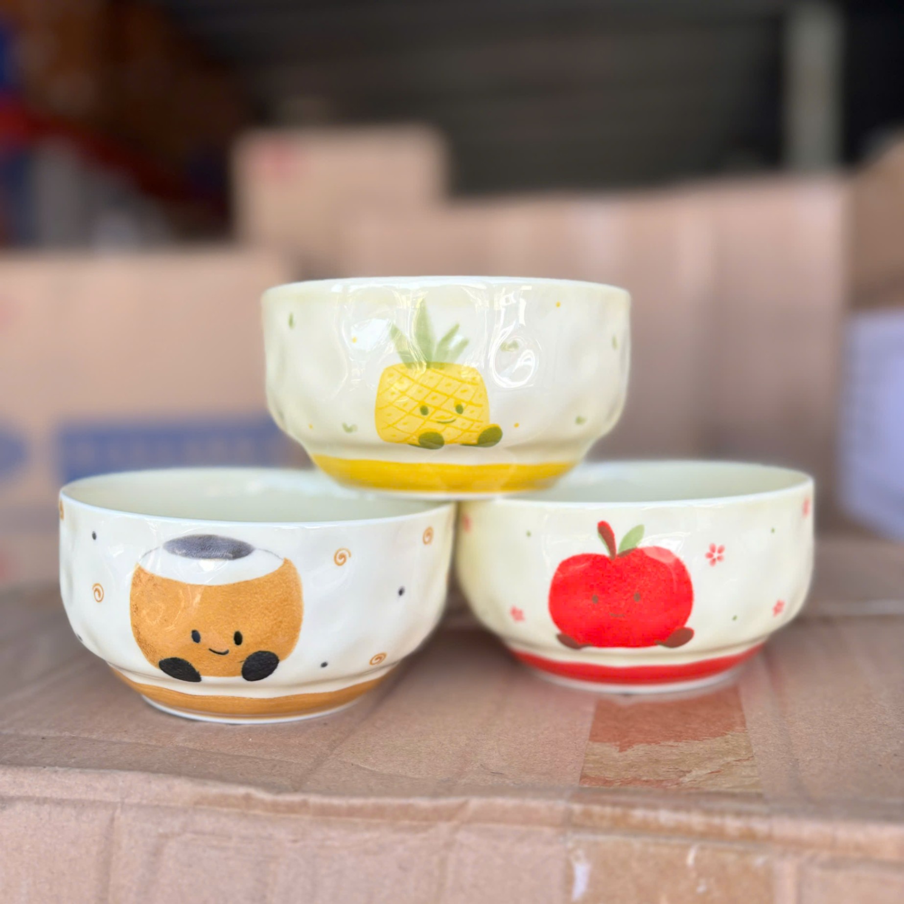 [100] Chén Sứ Trái Cây 3D 4.7inch SY18