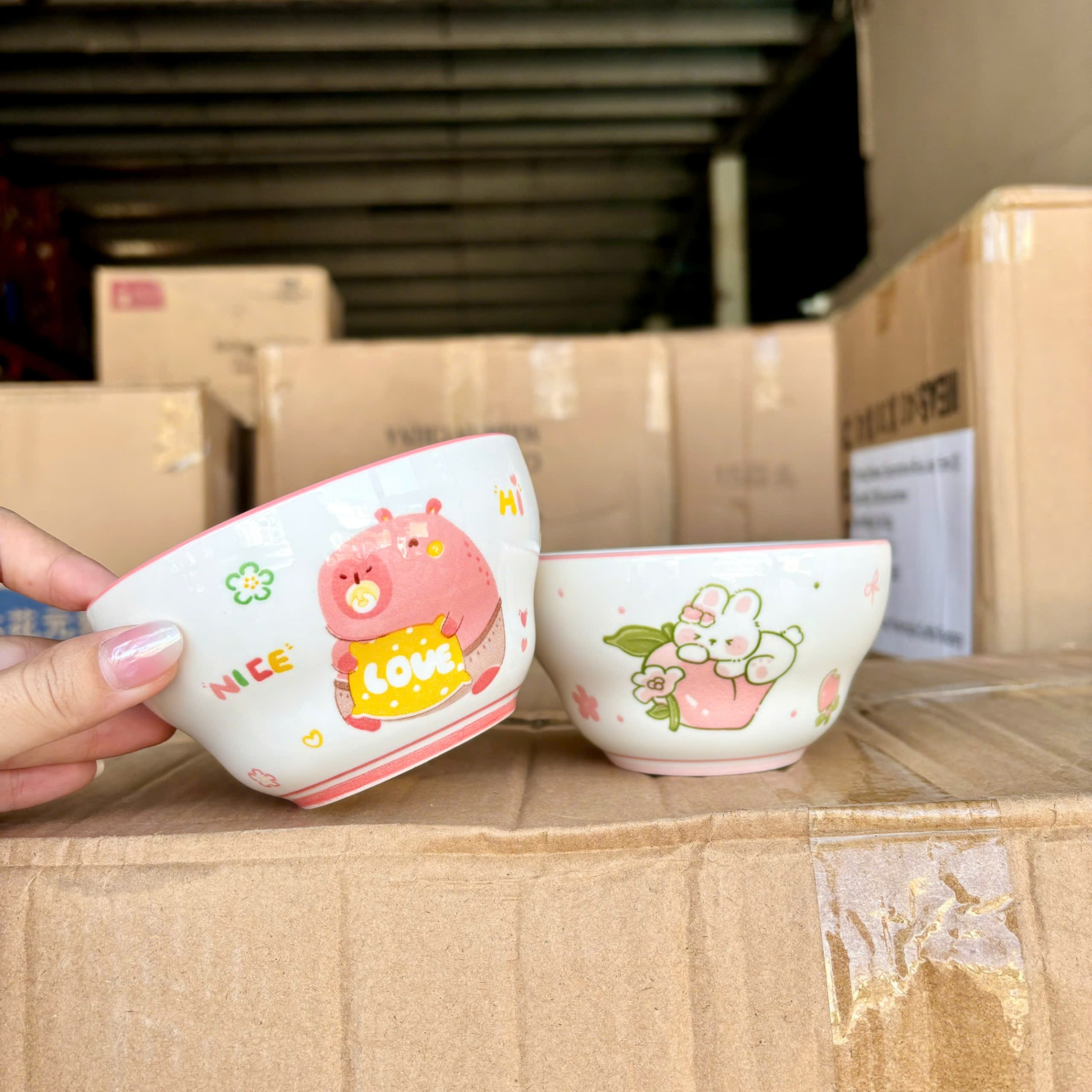 [120] Chén Sứ Hoạt Hình 4.5inch (V)