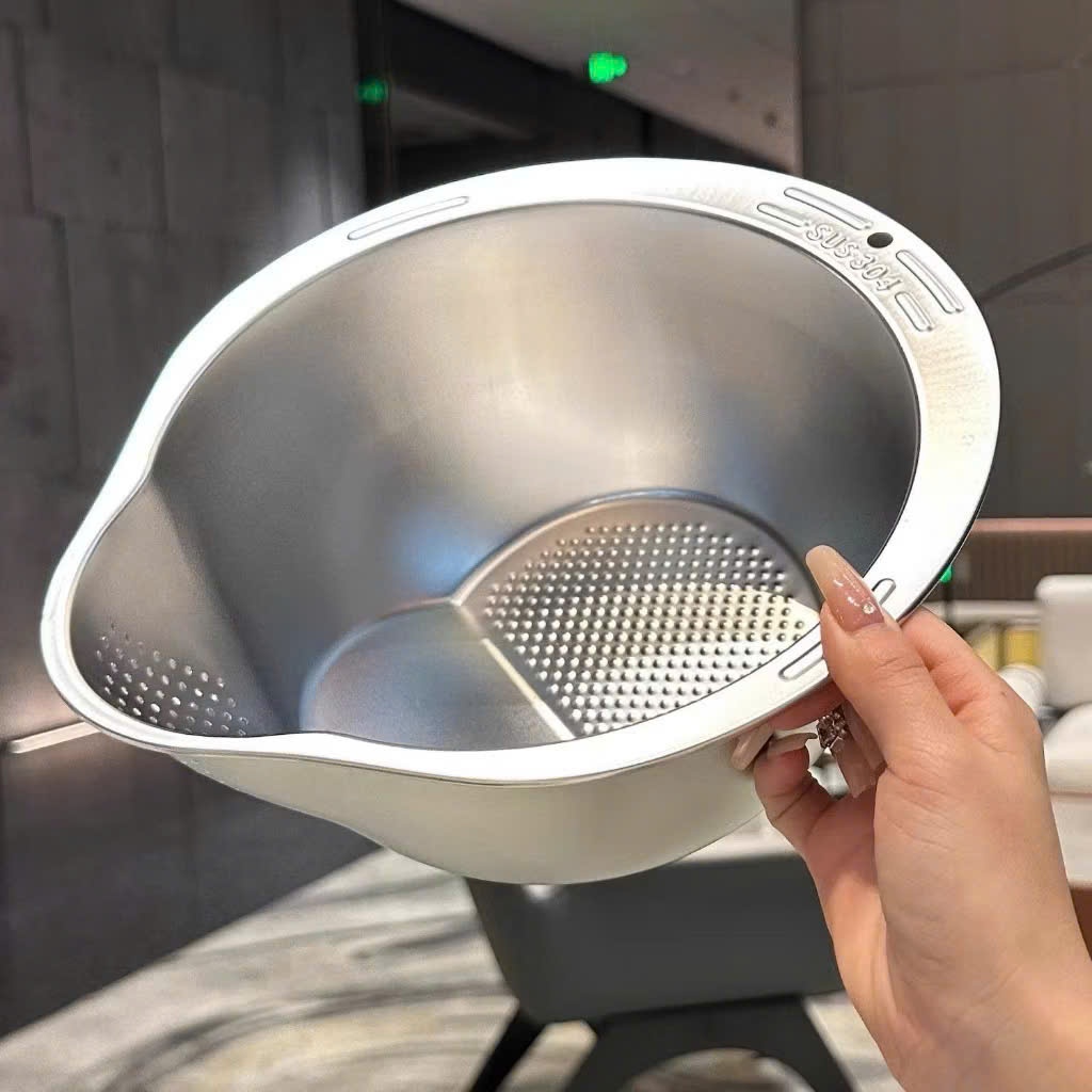 [100] Rổ Vo Gạo Inox