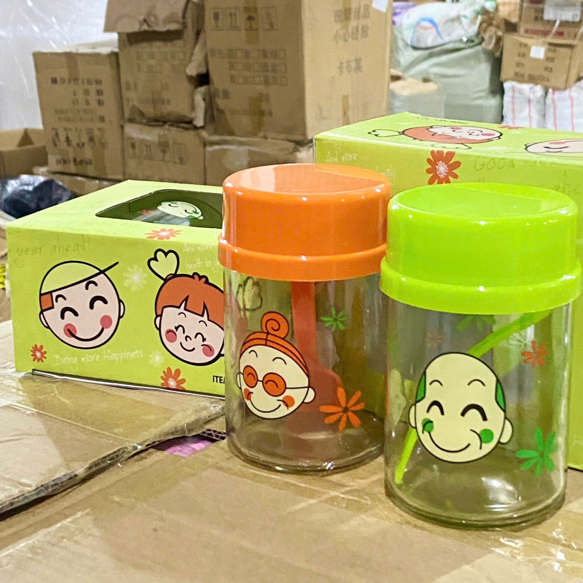 [72] Set 2 Hũ Đựng Gia Vị Thủy Tinh 380ml 9034