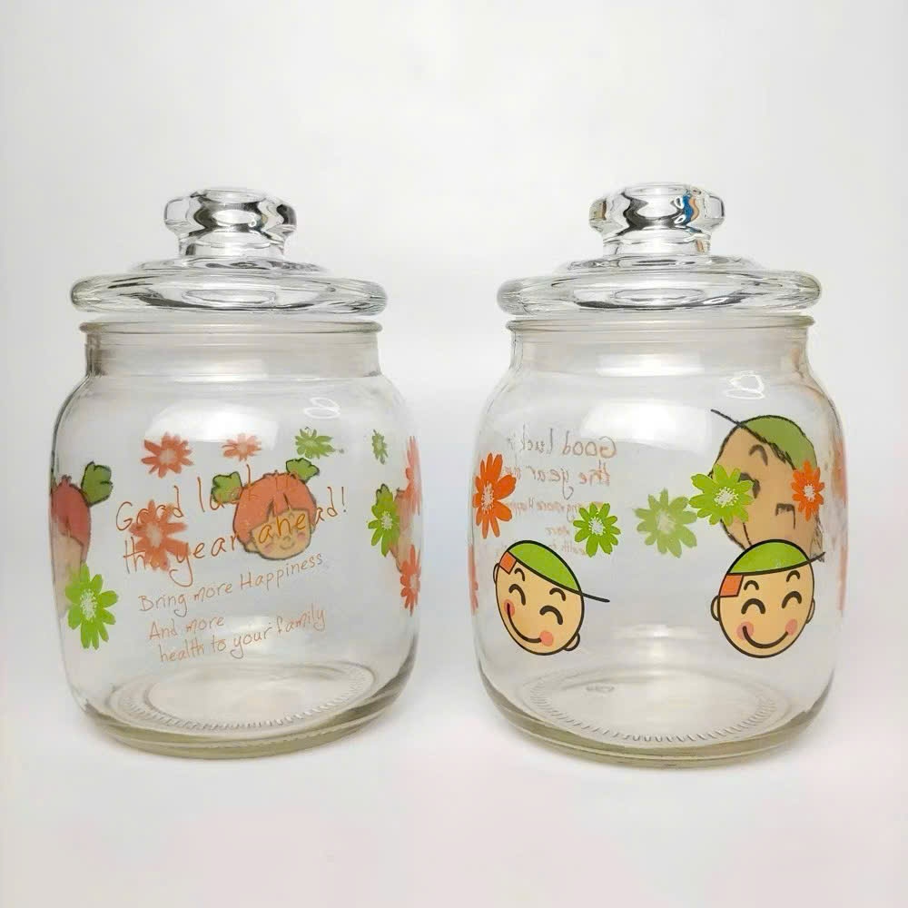 [36] Set 2 Hũ Keo Thủy Tinh 500ml No9036