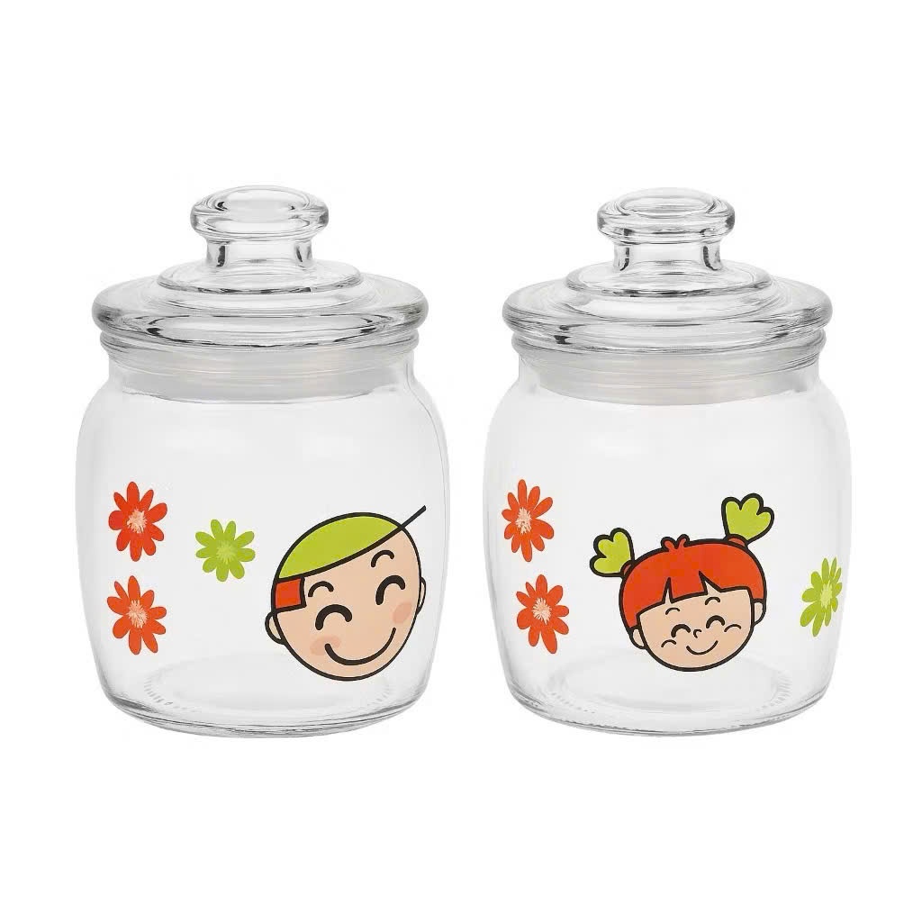 [36] Set 2 Hũ Keo Thủy Tinh 500ml No9036