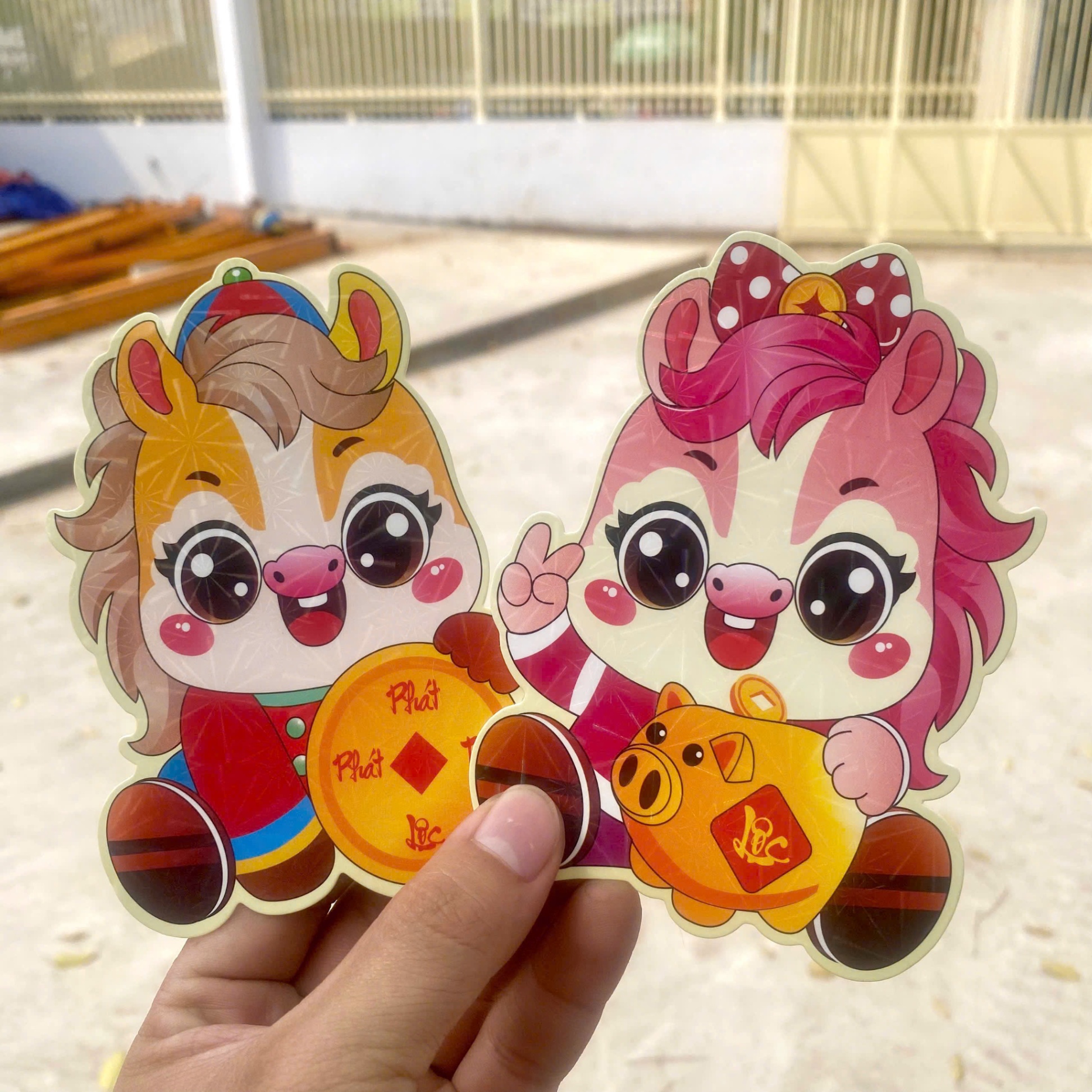 [900] Set 10 Bao Lì Xì NGỰA CHIBI 2026