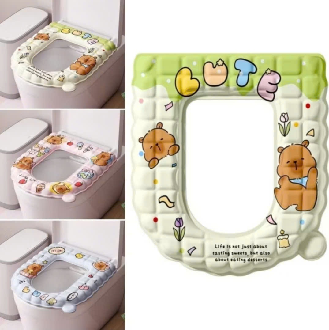 [200] Miếng Đệm Lót Bồn Cầu KẺ VUÔNG