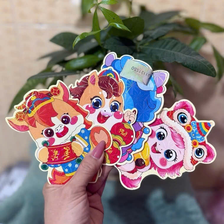 [900] Set 10 Bao Lì Xì NGỰA CHIBI 2026