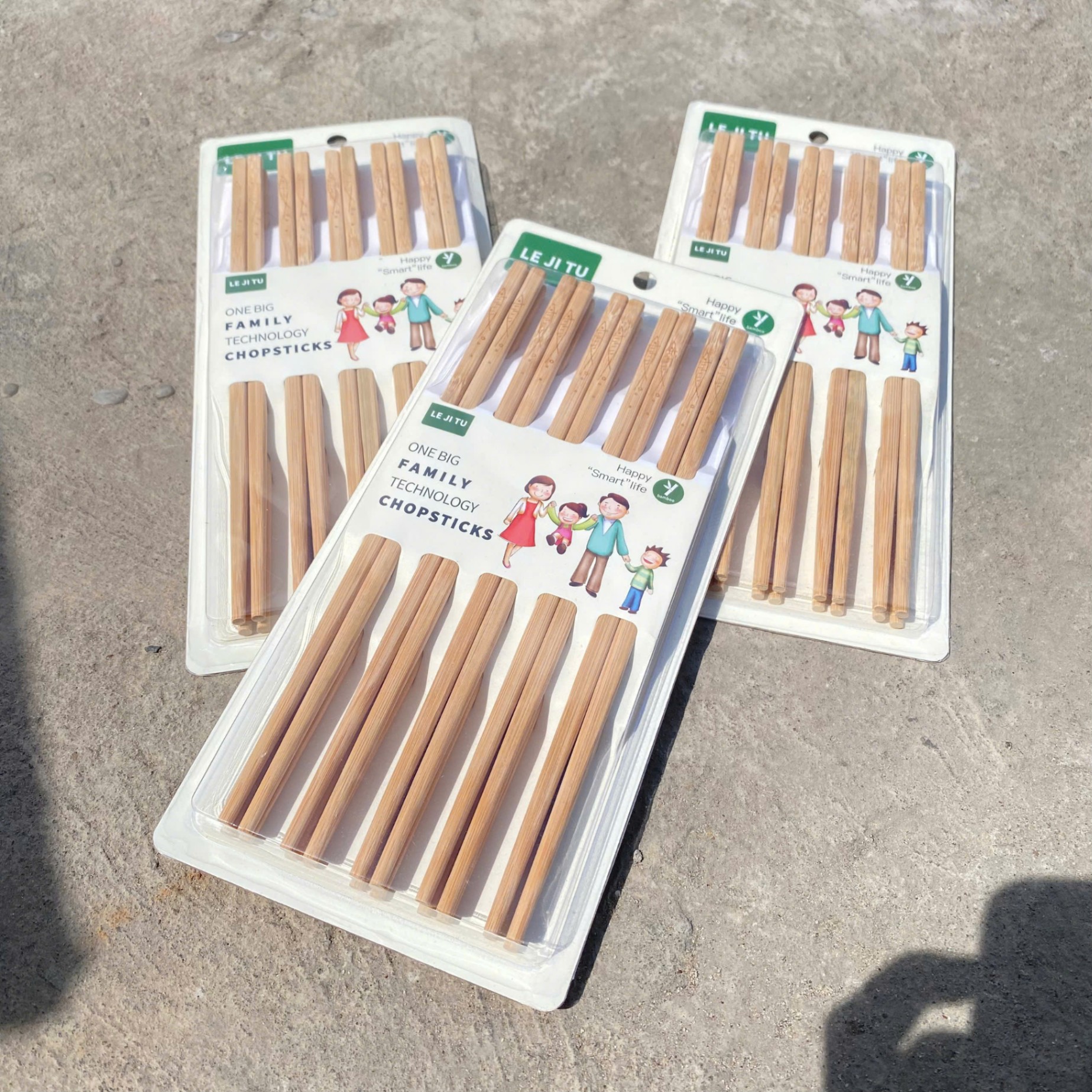 [240] Set 10 Đũa Tre Hình Cá LeJiTu