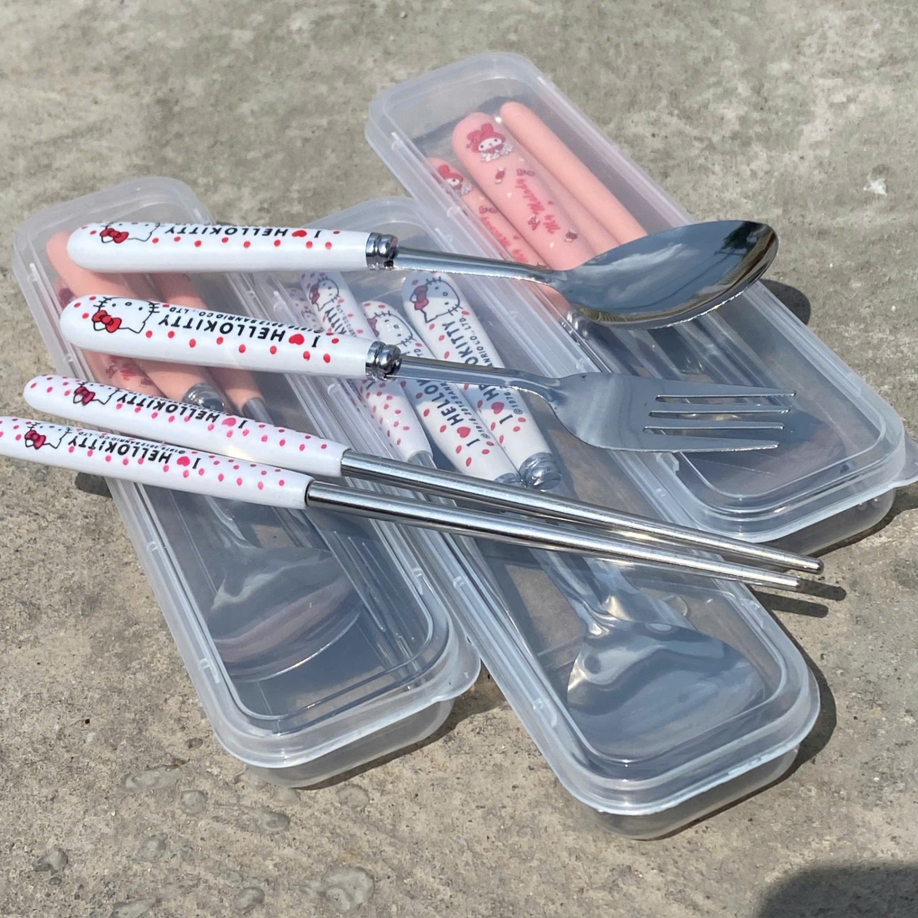 [400] Set Đũa Muỗng Hoạt Hình