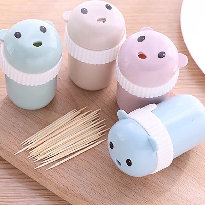 [400] Hộp Đựng Tăm Xỉa Răng Hình Gấu