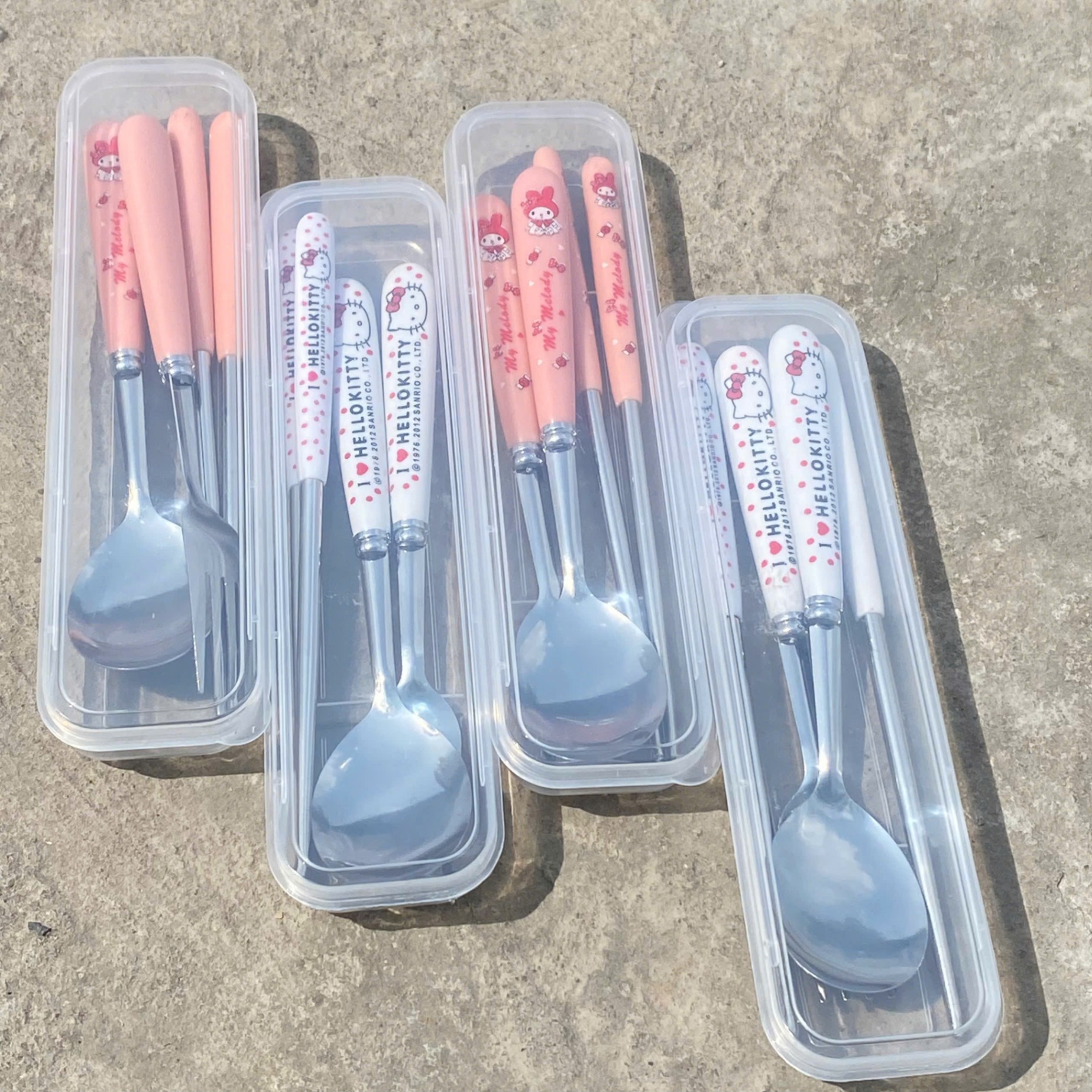 [400] Set Đũa Muỗng Hoạt Hình