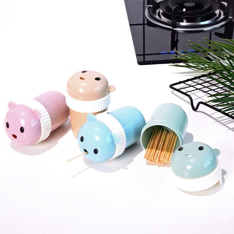 [400] Hộp Đựng Tăm Xỉa Răng Hình Gấu