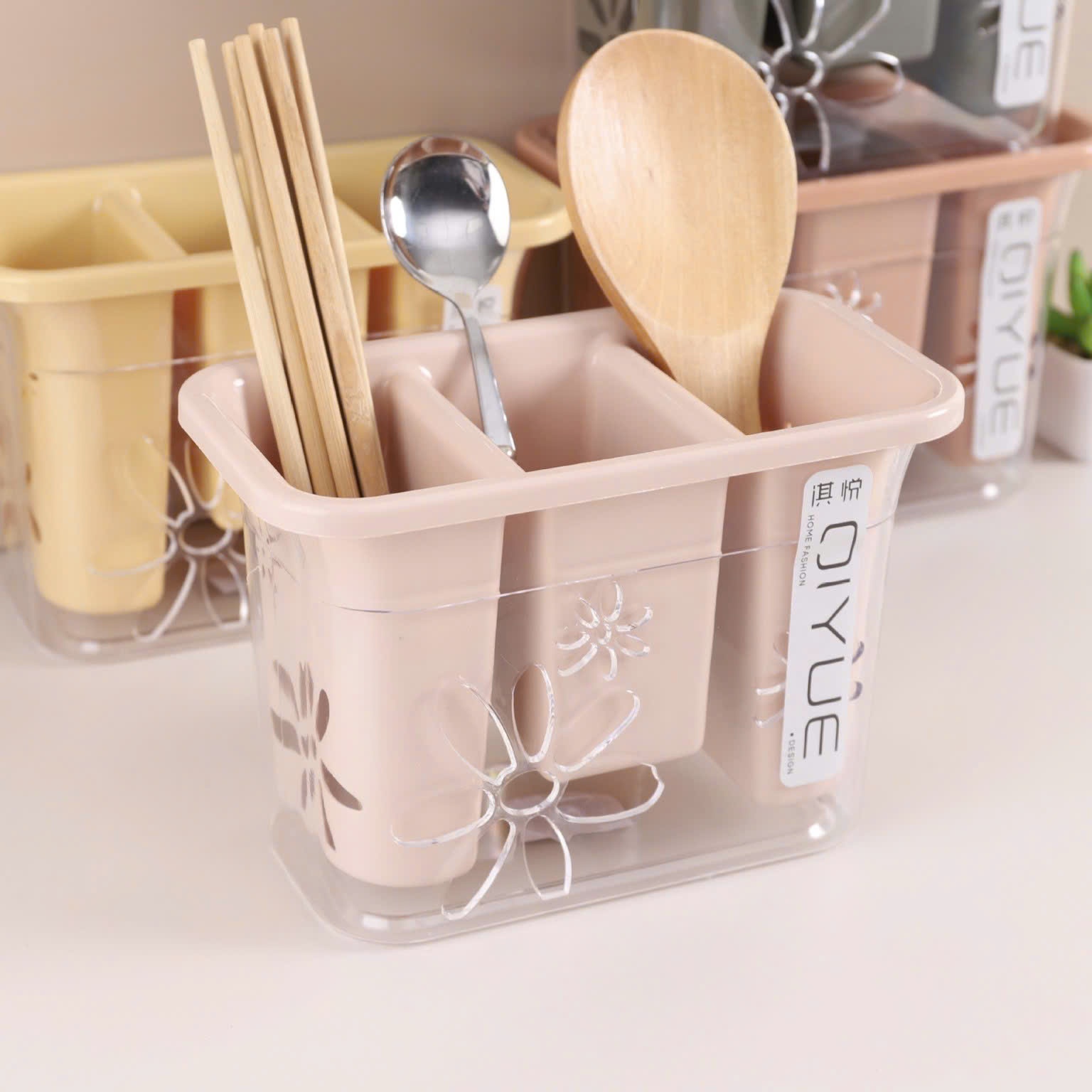 [48] Ống Đựng Muỗng Đũa 3 Ngăn CIYUE