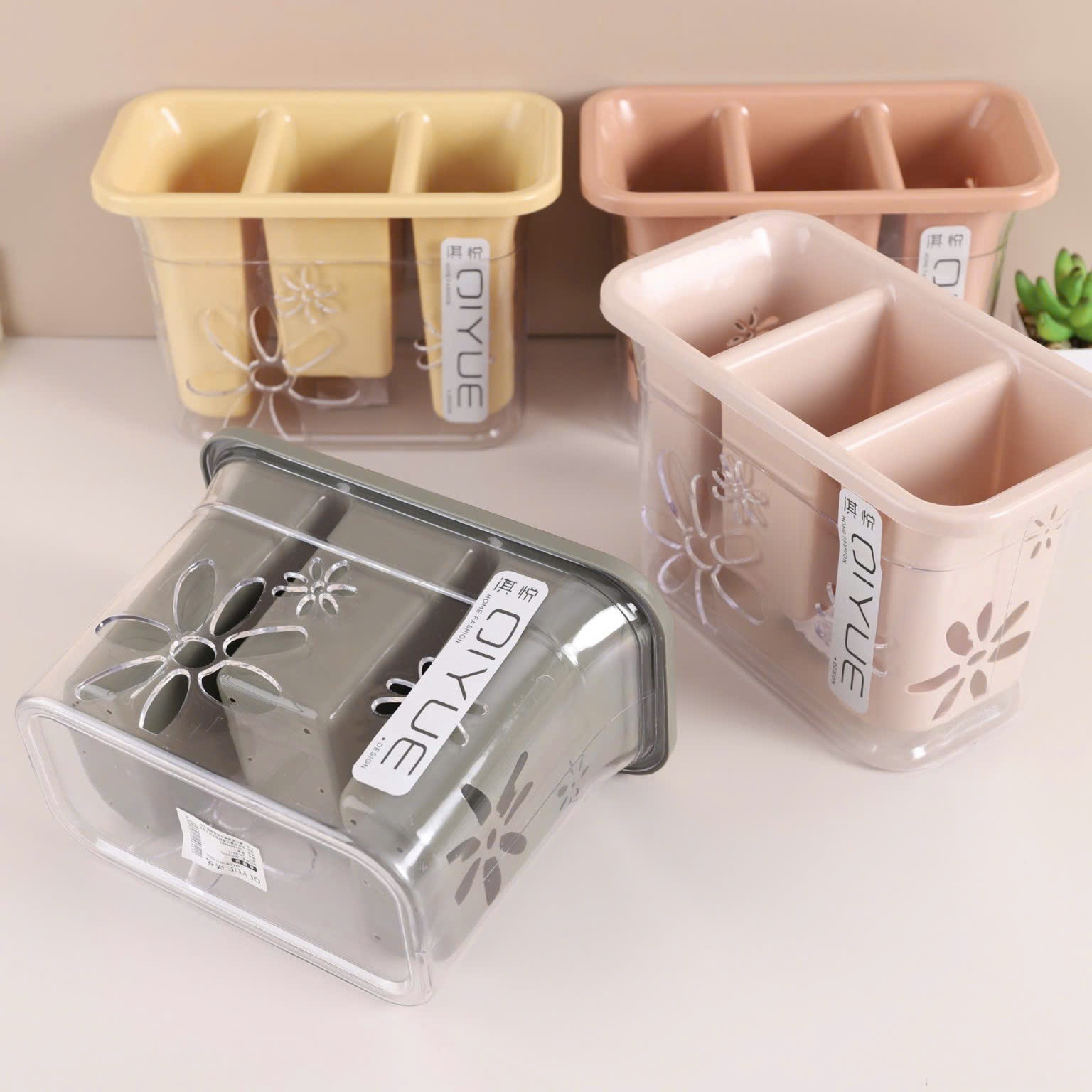 [48] Ống Đựng Muỗng Đũa 3 Ngăn CIYUE