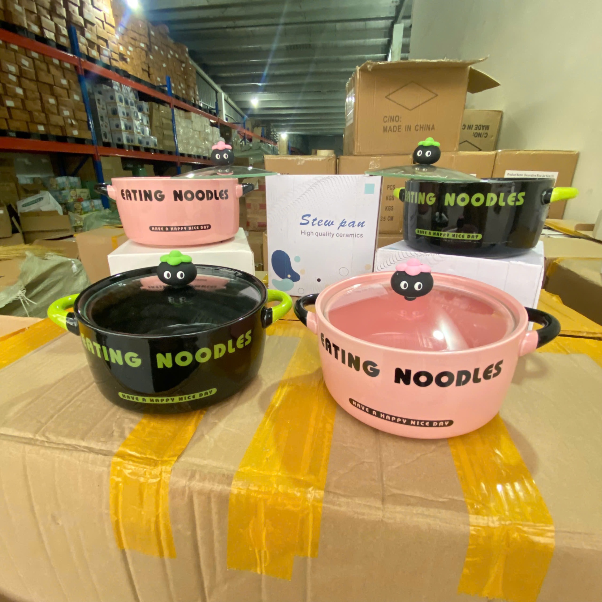 [40] Tô Sứ Ăn Mì 8inch EATING NOODLE Kèm Muỗng (W045)