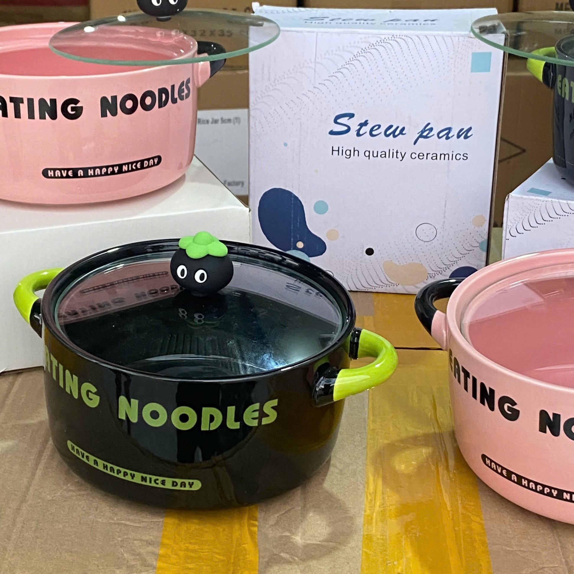 [40] Tô Sứ Ăn Mì 8inch EATING NOODLE Kèm Muỗng (W045)