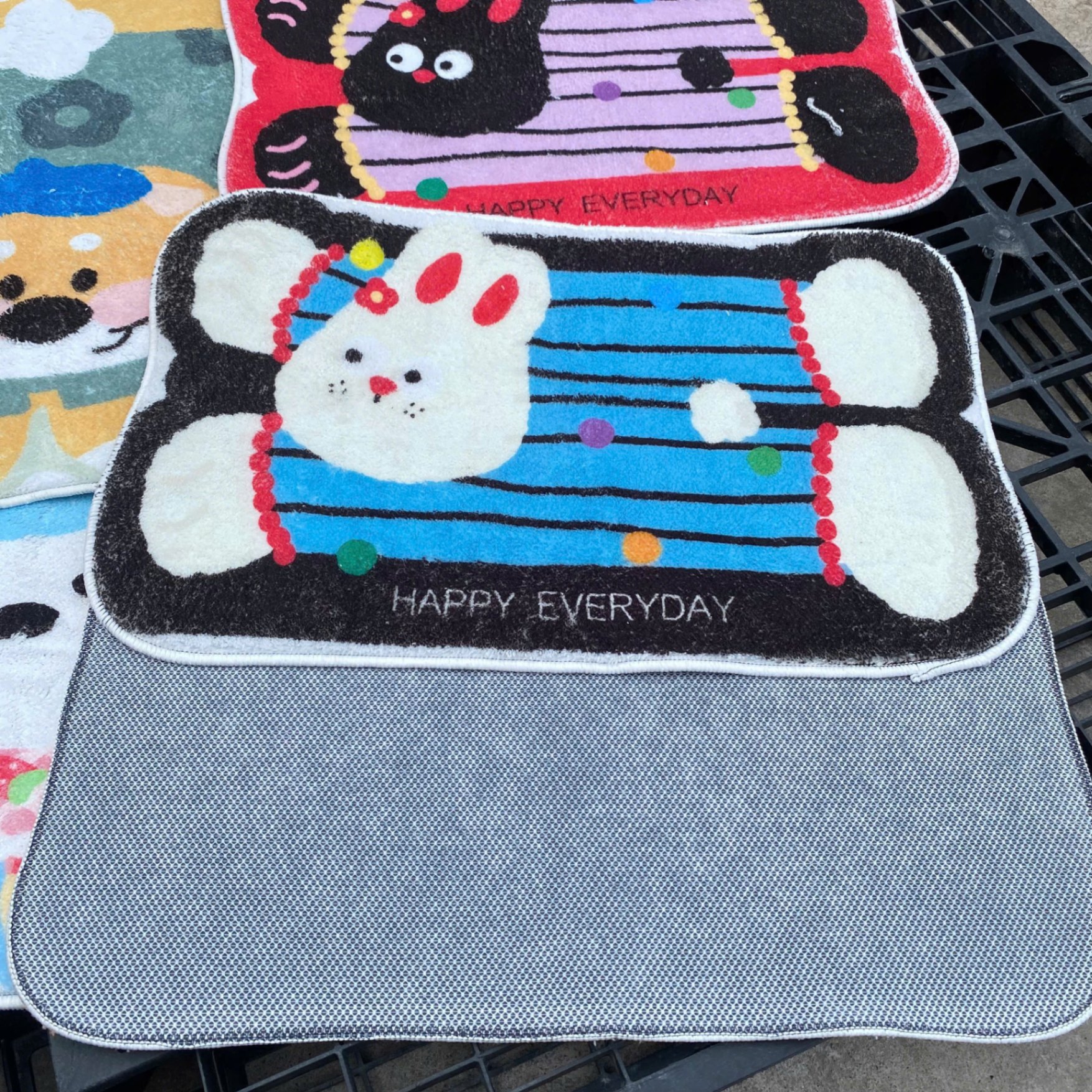 [250] Thảm Chân CỪU Đế Nhựa hình thú mix mẫu