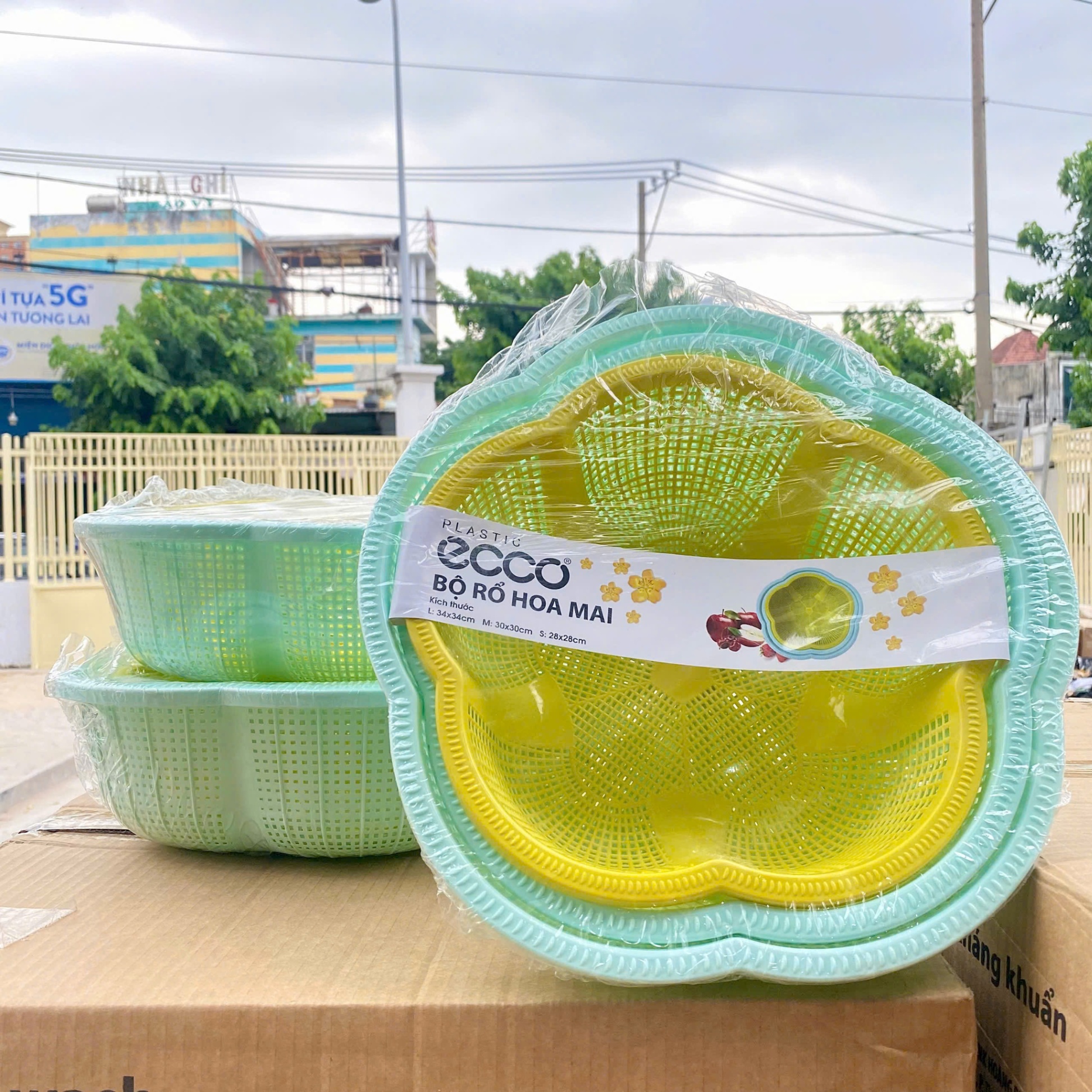 [20] Bộ Rổ Hoa Mai ECCO
