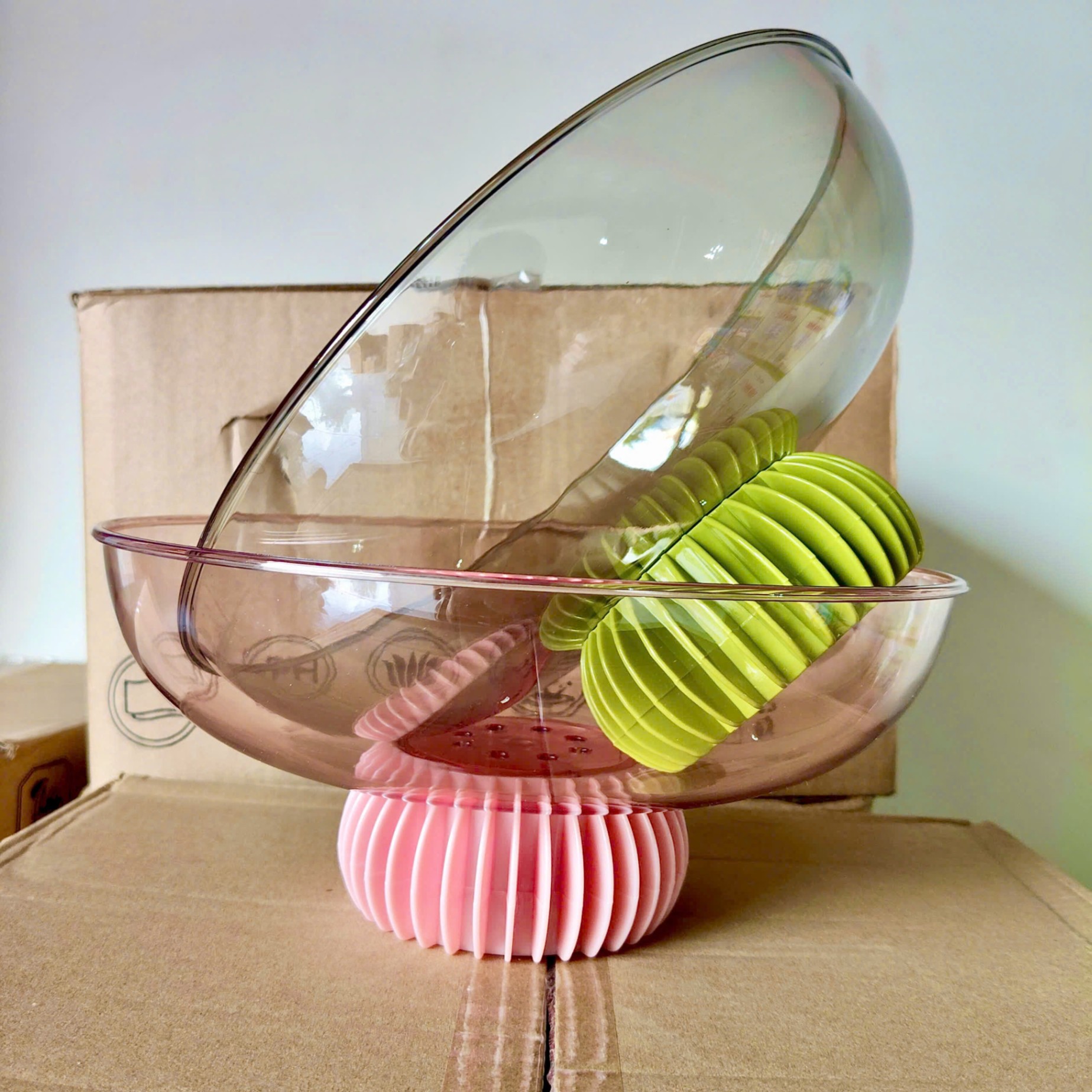 [32] Đĩa Nhựa Đựng Trái Cây Kèm Đế