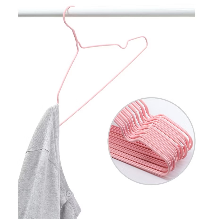 [60] Set 10 Móc Sắt Treo Quần Áo Phủ Nhựa