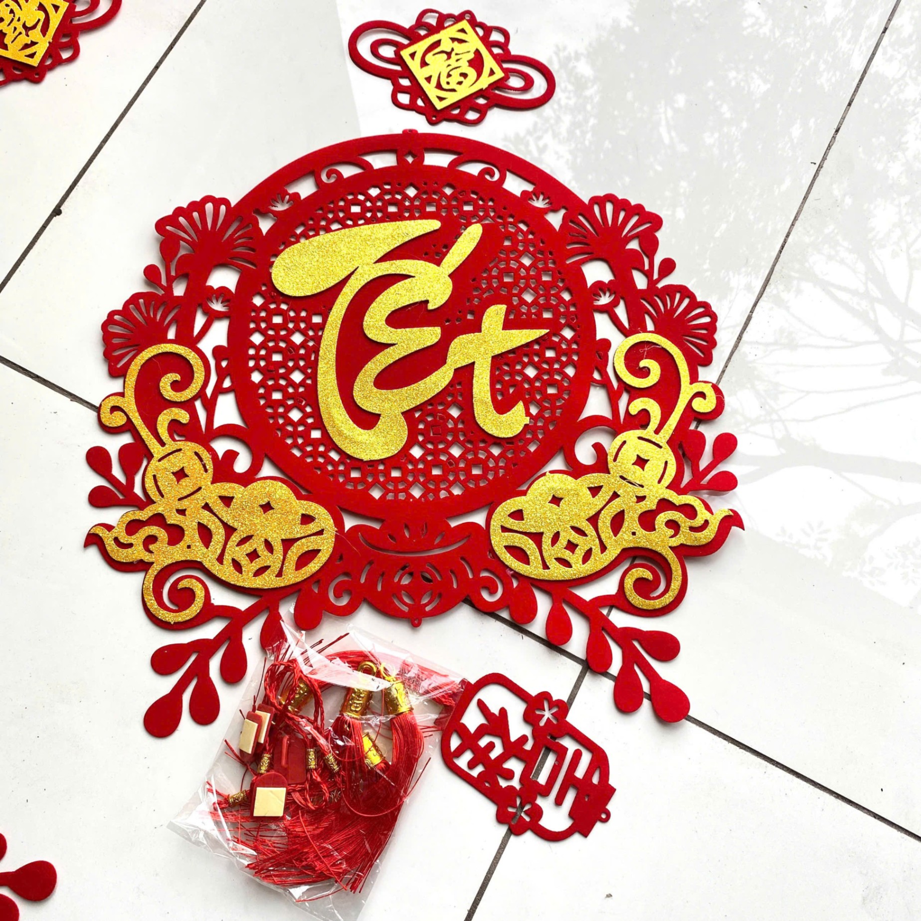 [210] Set 4 Khánh CHỮ Treo Tường