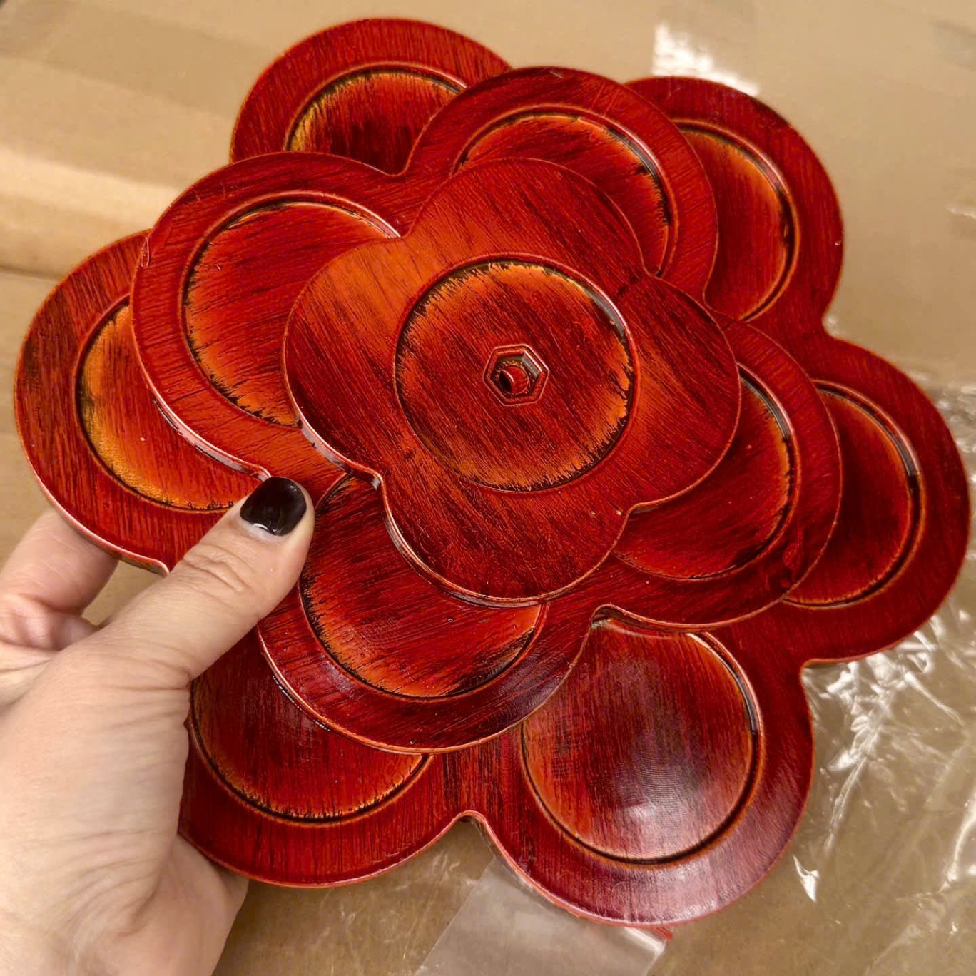 [50] Tháp Trang Trí Bia Hoa GỖ