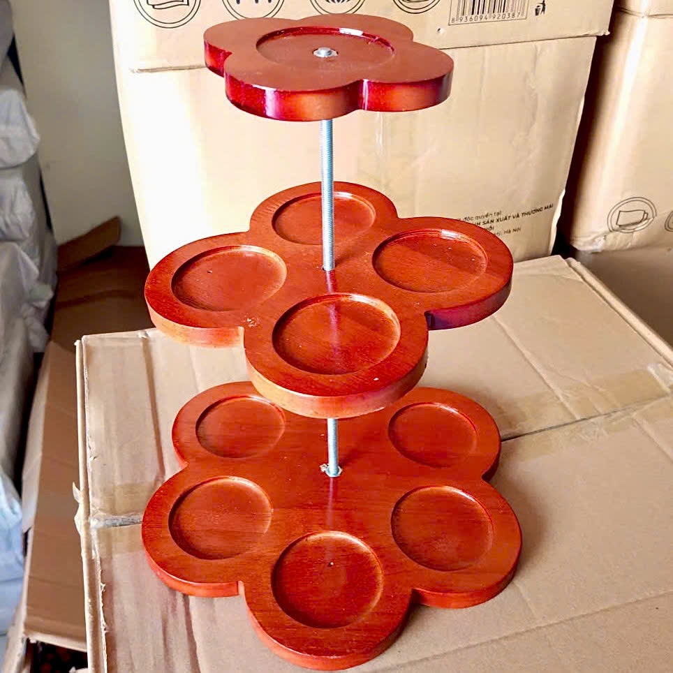 [50] Tháp Trang Trí Bia Hoa GỖ