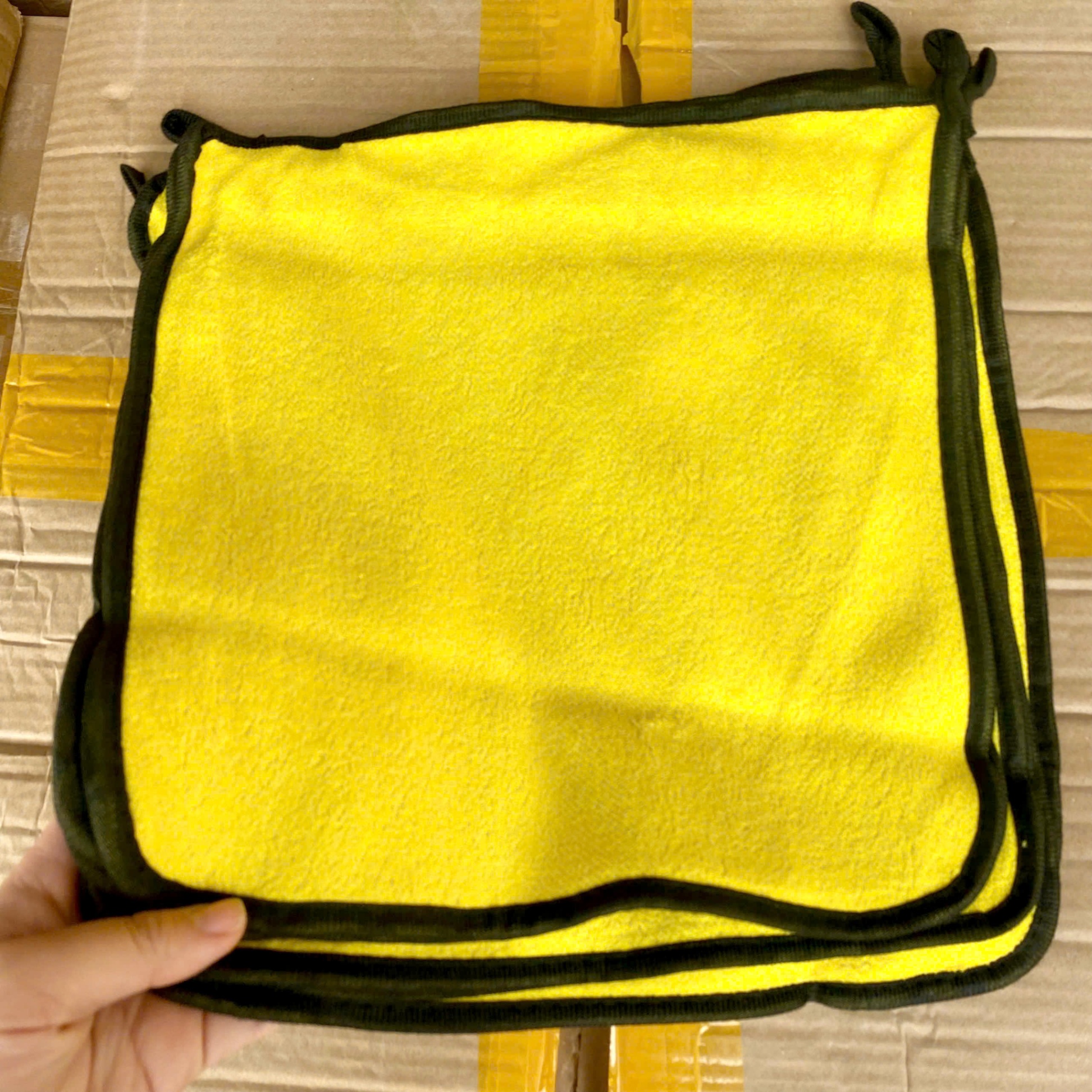 [100] Set 10 Khăn Lau Đa Năng Vàng Xám 30x30cm (NEW)