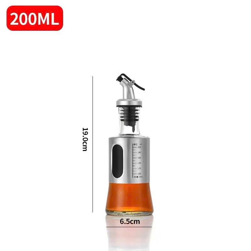 [80] Bình Đựng Dầu Ăn Có Dấu Chia Vạch Tiện Lợi 200ml