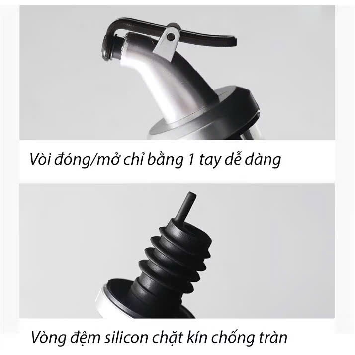 [80] Bình Đựng Dầu Ăn Có Dấu Chia Vạch Tiện Lợi 200ml