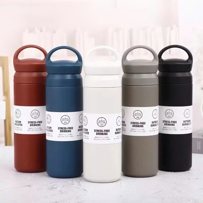 [50] Bình Giữ Nhiệt Có Quai TRAVEL 500ml (Loại 1)