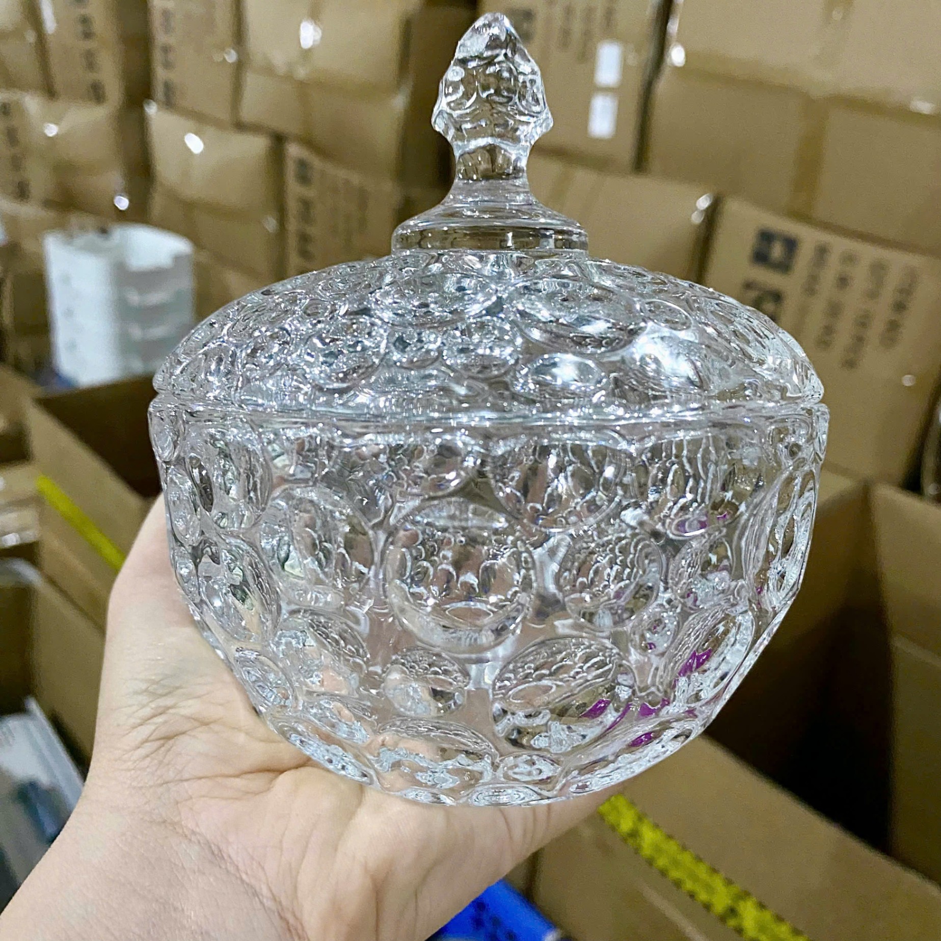 [36] Hũ Mứt Thuỷ Tinh TRUNG TB032