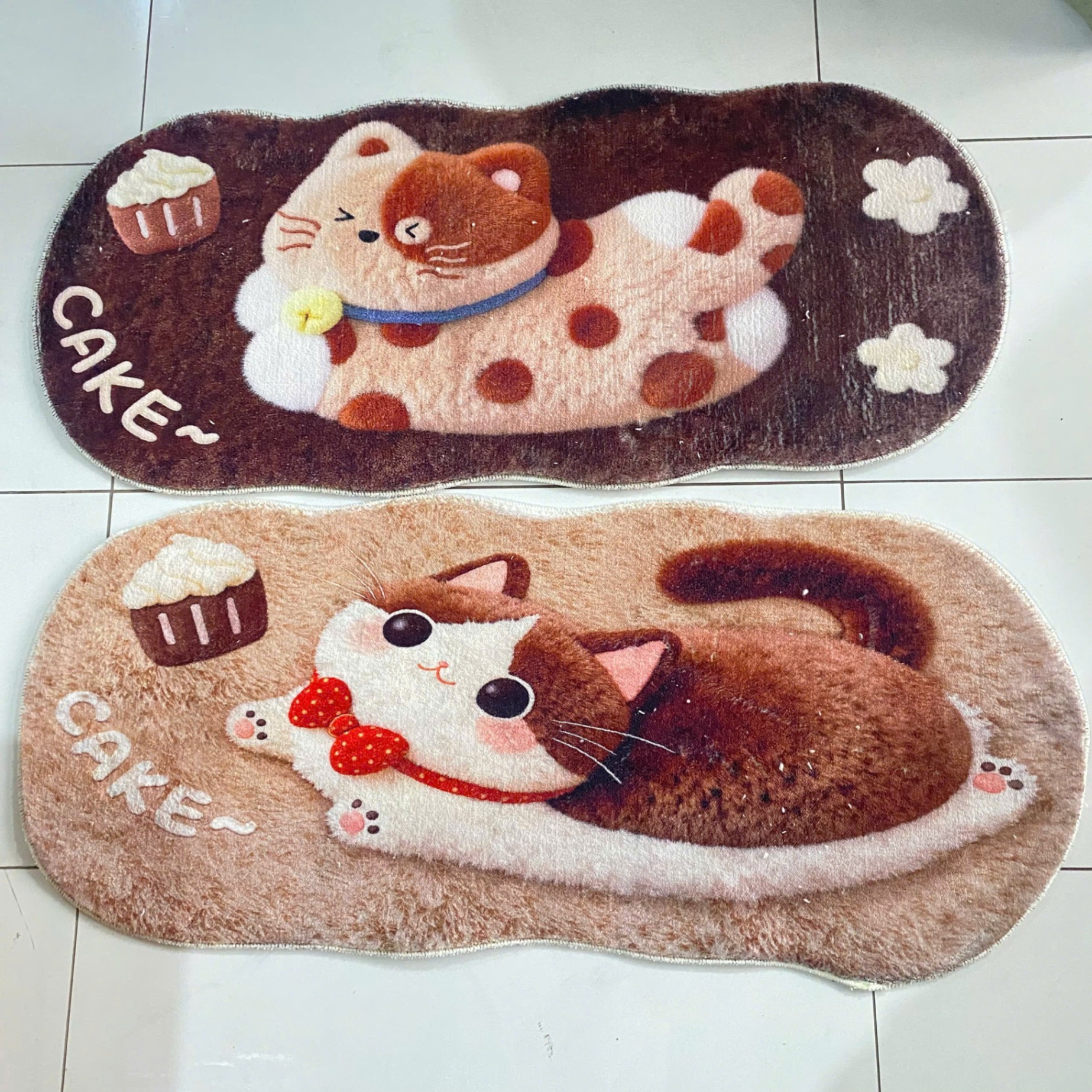 [100] Thảm Chân Giường Vải Len Cừu HÌNH THÚ