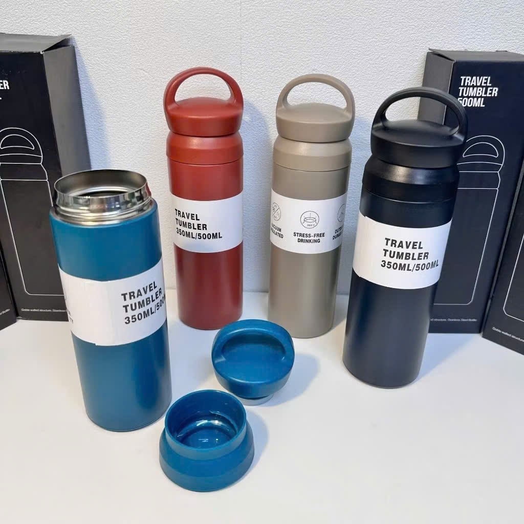 [50] Bình Giữ Nhiệt Có Quai TRAVEL 500ml (Loại 1)