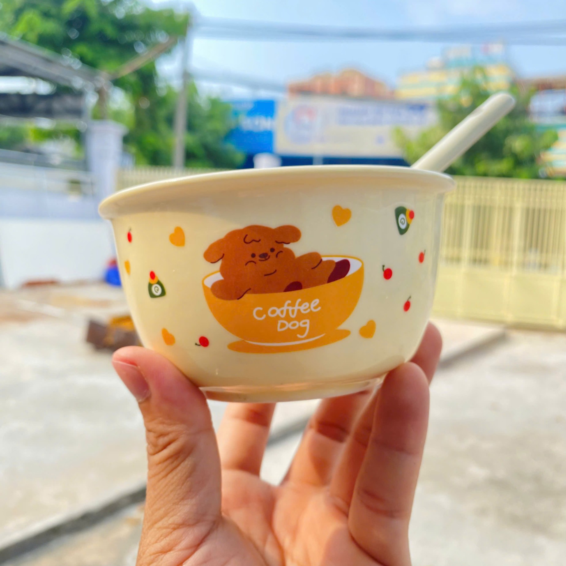 [40] Set 2 Chén Sứ GẤU COFFEE