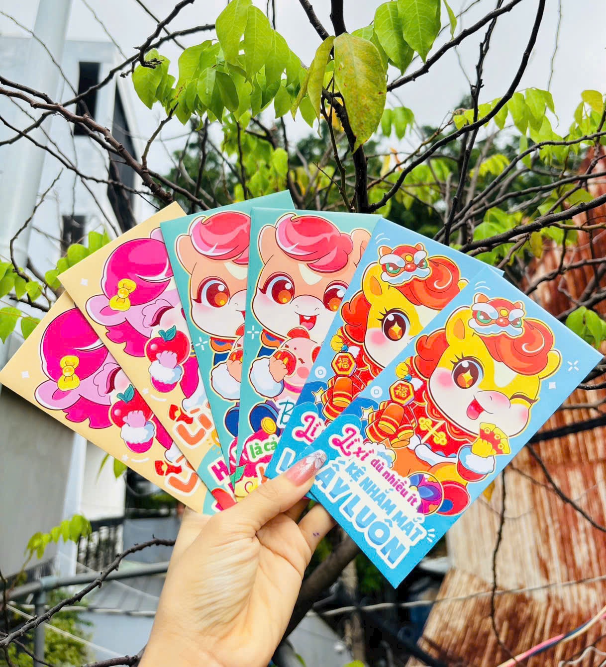 [100] Set 100 Bao Lì Xì HÌNH THÚ 2026