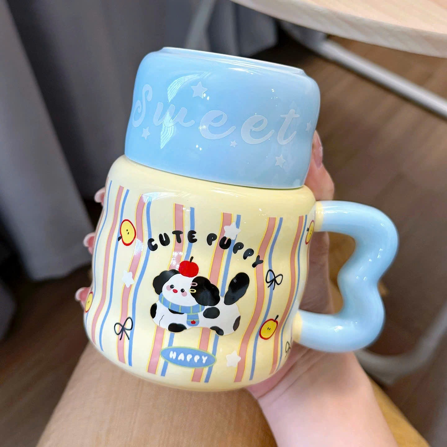 [60] Ly Sứ Hoạt Hình Có Nắp (Có hộp)