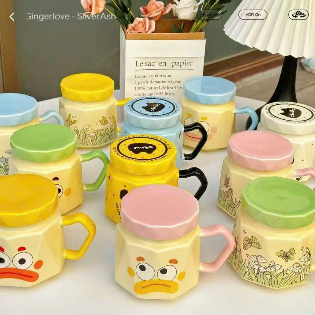 [60] Ly Sứ Hoạt Hình Có Nắp (Có hộp)