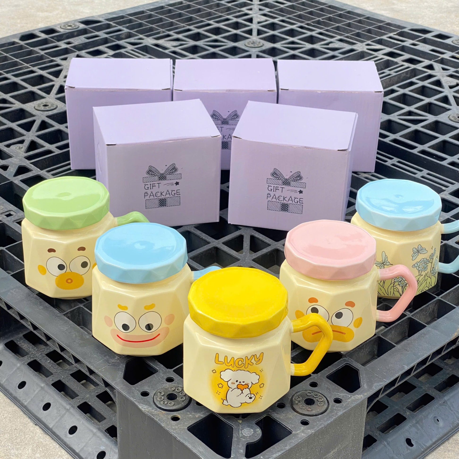 [60] Ly Sứ Hoạt Hình Có Nắp (Có hộp)