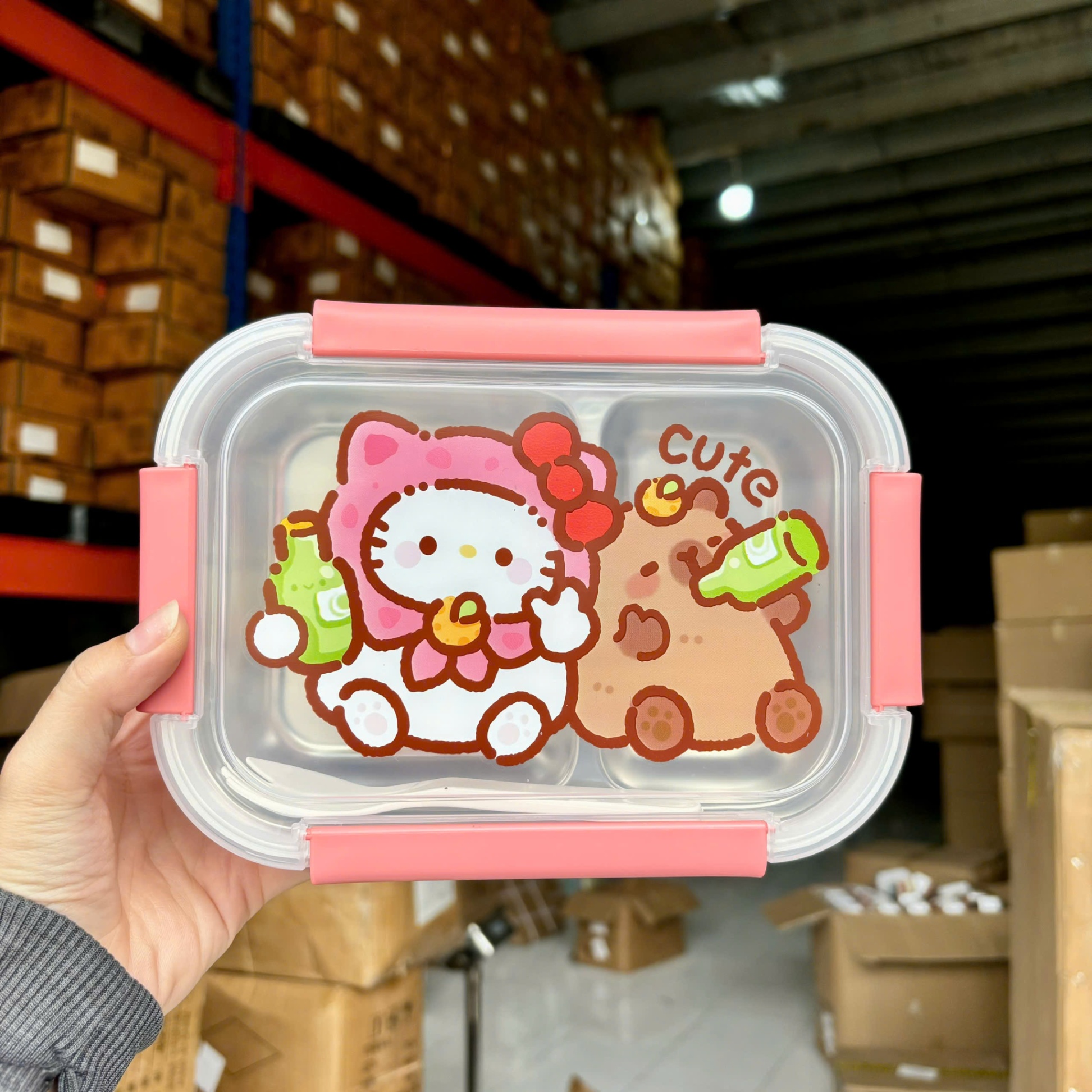 [48] Hộp Cơm Inox 2 Ngăn CAPYBARA