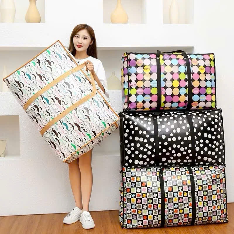[300] Túi Bạt Đựng Chăn Màn 80L (Màu Ngẫu Nhiên)