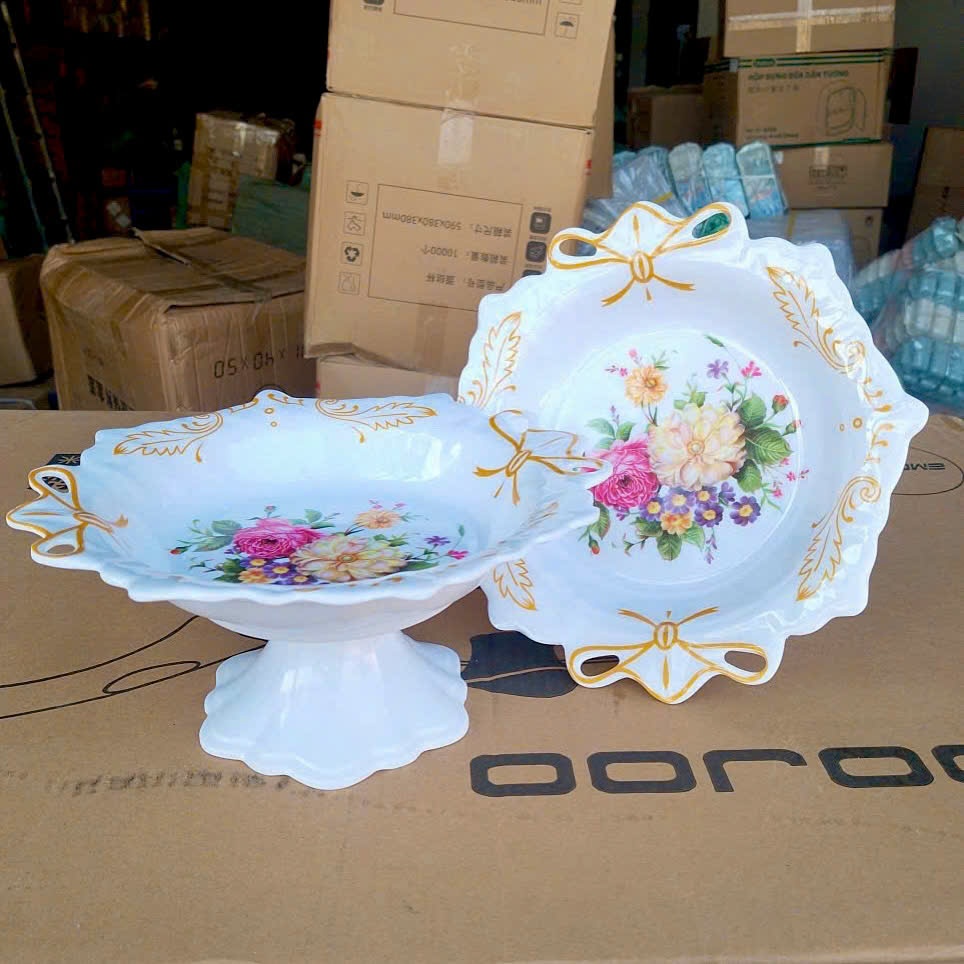 [54] Dĩa Phíp Đựng Trái Cây Có Đế G083 - Cao 11cm