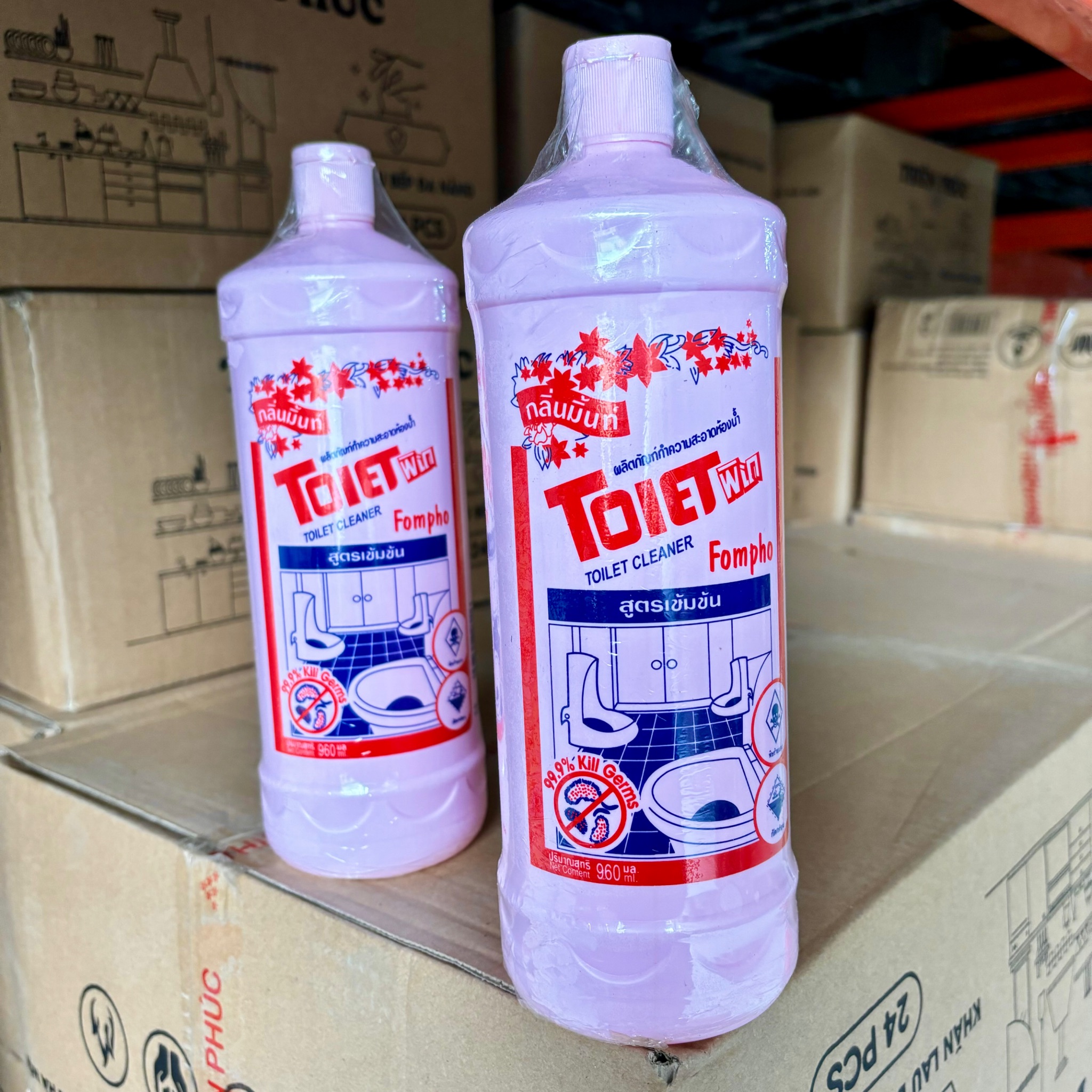 [12] Chai Tẩy Rửa Nhà Vệ Sinh OKAY Hồng