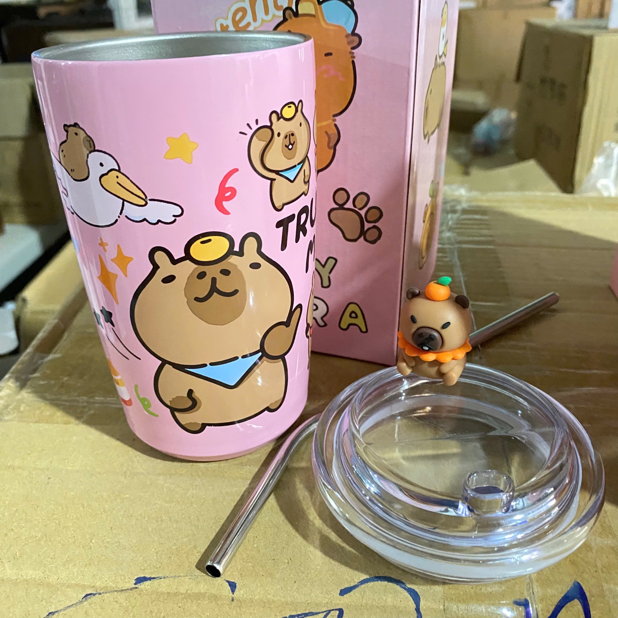 [50] Bình Giữ Nhiệt Capybara 500ml