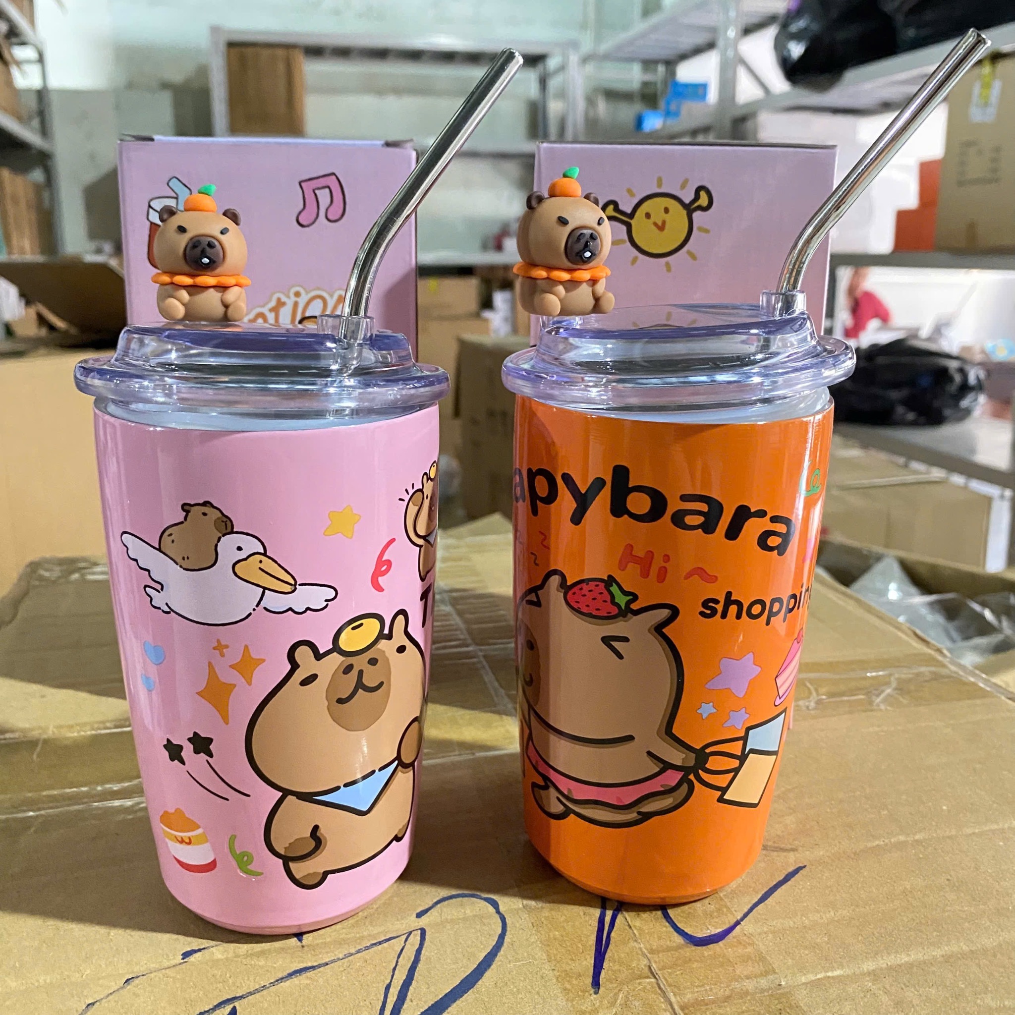 [50] Bình Giữ Nhiệt Capybara 500ml