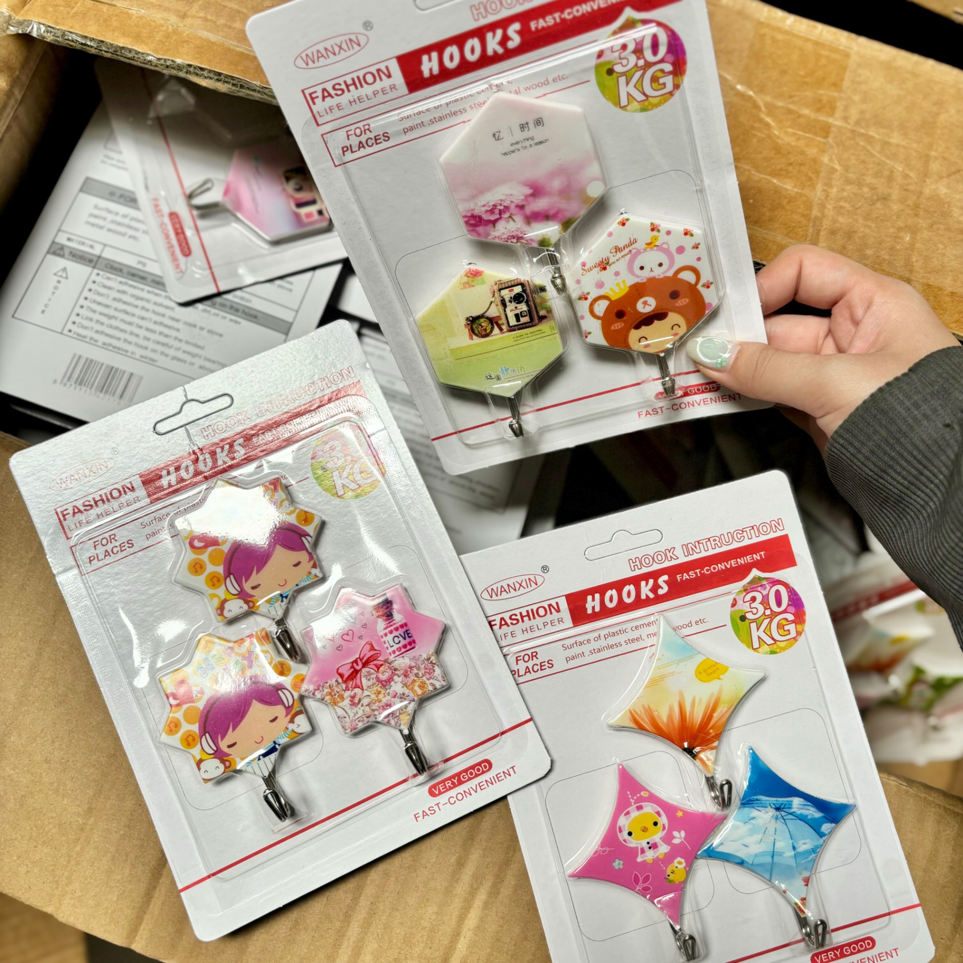 [200] Set 3 Móc Dán Tường HOẠ TIẾT 9302