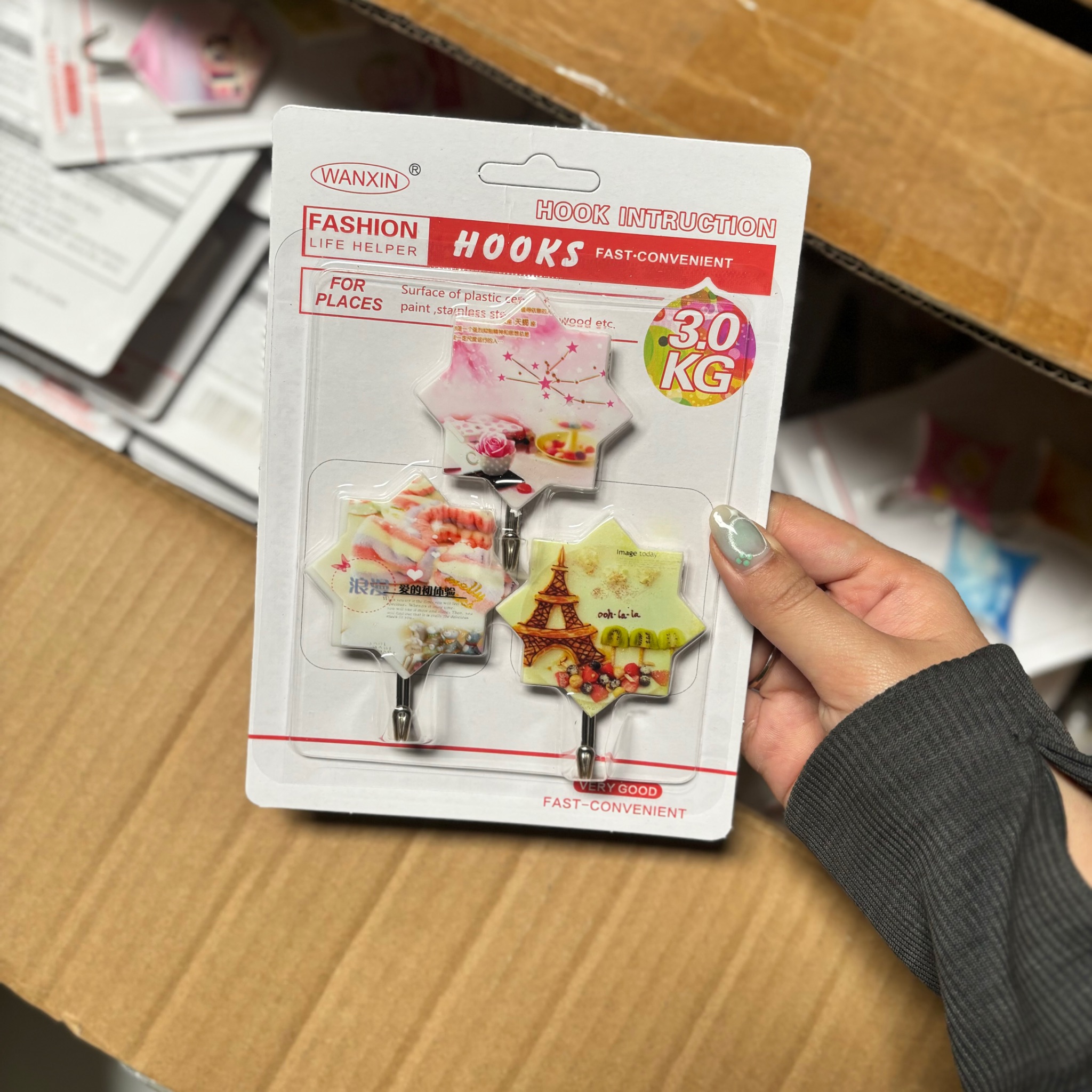 [200] Set 3 Móc Dán Tường HOẠ TIẾT 9302