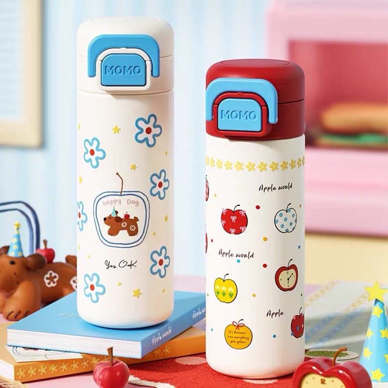 [50] Bình Giữ Nhiệt Nắp Bấm MOMO 500ml