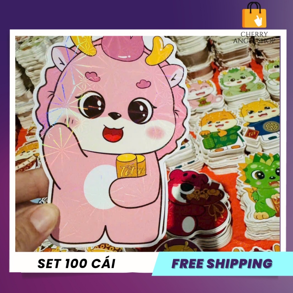 Sỉ combo 100 bao lì xì chibi tết 2024