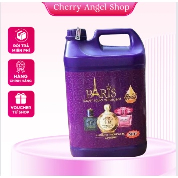 Nước Giặt Xả Paris Hương Nước Hoa can 5 lít , Nước Giặt Paris, Không Hoá Chất, An Toàn Cho Da / có sỉ