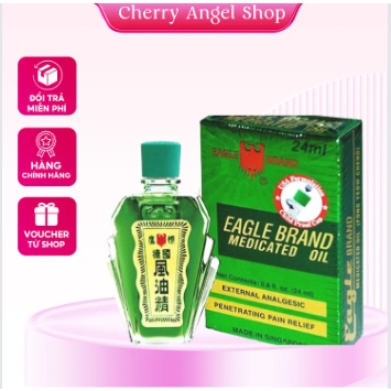 Dầu gió xanh con ó 2 nắp Eagle Brand Medicated Oil 24ml/có sỉ