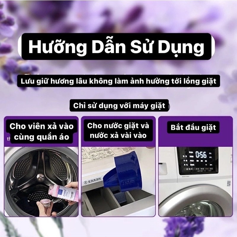 Hạt thơm giặt quần áo thơm lâu 110g